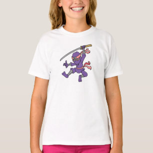 Paars Jumping Ninja T-shirt