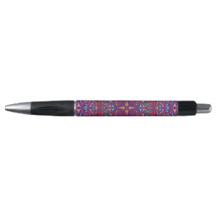 Paars Kaleidoscoop Patroon Pen