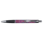 Paars Kaleidoscoop Patroon Pen (Achterkant)