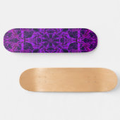 Paars kaleidoscoop patroon persoonlijk skateboard (Horizontaal)