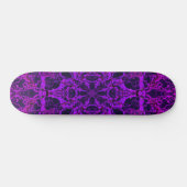 Paars kaleidoscoop patroon persoonlijk skateboard (Horizontaal)