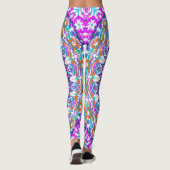 Paars Kaleidoscope Mandala Leggings (Achterkant)