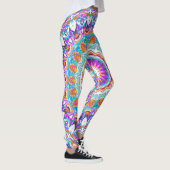 Paars Kaleidoscope Mandala Leggings (Rechts)