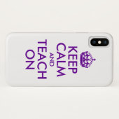 Paars kalm houden en aantrekken Case-Mate iPhone case (Achterkant (horizontaal))