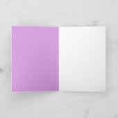 Paars kalm houden en Jouw tekst gemakkelijk hebben Kaart (Binnen)