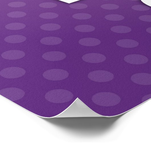 Paars kalm houden en op Poster bakken (Hoek)