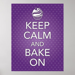 Paars kalm houden en op Poster bakken