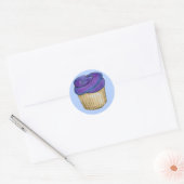 Paars kantelkoekjes en cupcakes, Stickers (Envelop)