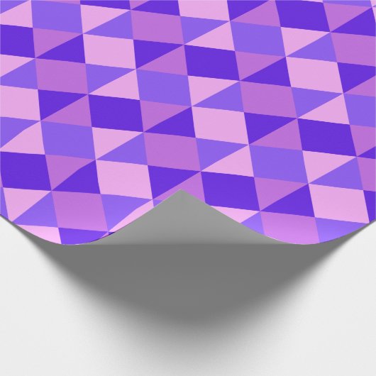 Paars kantelpatroon cadeaupapier (Hoek)