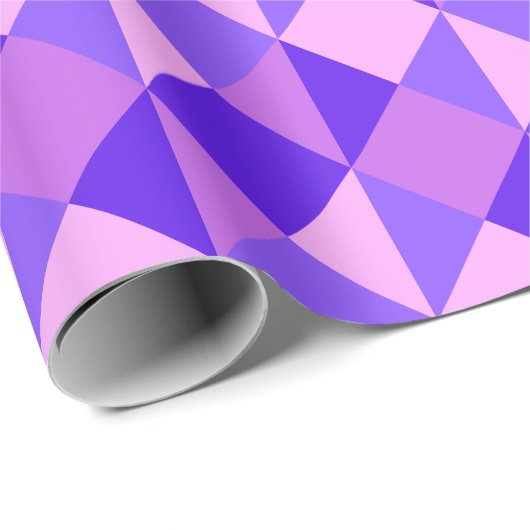 Paars kantelpatroon cadeaupapier (Rol Hoek)