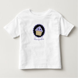 Paars Kawaii Cupcake Toddler Shirt
