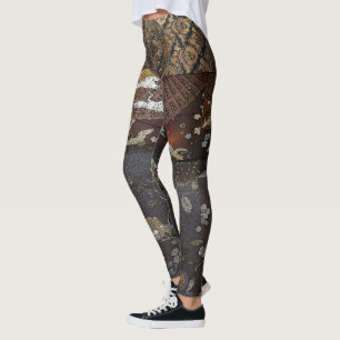 Paars keizerriekkraan leggings