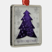 Paars kerstboomkeramisch Ornament (Rechts)