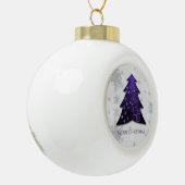 Paars kerstboomvormig Ornament (Links)