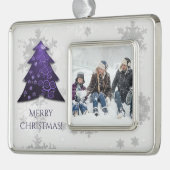 Paars kerstboomvormig Ornament (Links)