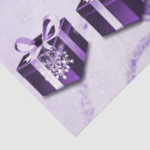 Paars kerstcadeaupapier tissuepapier (Detail)