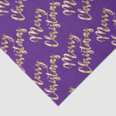 Paars kerstcadeauschrift  tissuepapier (Detail)