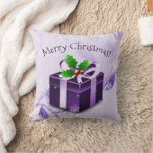 Paars kerstcadeautje Sierkussen (Deken)