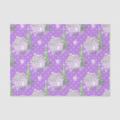 Paars kerstfeest in Gingerbrood Tissuepapier (Voorkant)