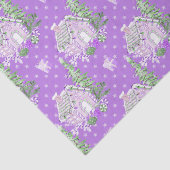 Paars kerstfeest in Gingerbrood Tissuepapier (Detail)