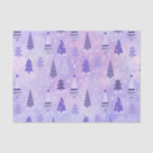 Paars kerstfeestvieren tissuepapier (Voorkant)