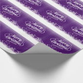 Paars kerstpapier cadeaupapier (Hoek)