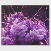 Paars kerstpapier cadeaupapier (Vlak)