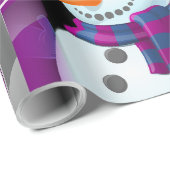 Paars kerstpapier cadeaupapier (Rol Hoek)