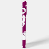 Paars kerstpatroon Case-Mate iPhone case (Achterkant / Rechts)