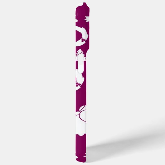 Paars kerstpatroon Case-Mate iPhone case (Achterkant / Rechts)