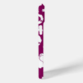 Paars kerstpatroon Case-Mate iPhone case (Achterkant / Rechts)