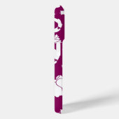 Paars kerstpatroon Case-Mate iPhone case (Achterkant / Rechts)