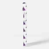 Paars kerstpatroon Case-Mate iPhone case (Achterkant / Links)