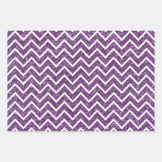 Paars kerstpatroon inpakpapier vel (Voorkant 2)