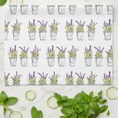 Paars keukenchic waterverf theedoek (Gevouwen)