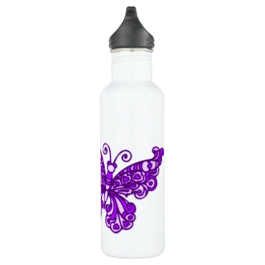 Paars kinderen met de naam drinken flesje waterfles  (Rechts)