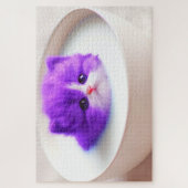 Paars Kitten Legpuzzel (Verticaal)