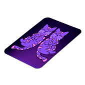 Paars Kitten Twins Magnet Magneet (Linkerzijde)