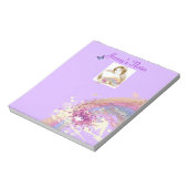 Paars klein Notitieblok voor Vrouwe Dame (Linkerzijde)