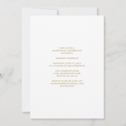 Paars kleurenblok  | Uitnodiging tot Afstuderen (Achterkant)