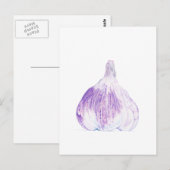 Paars knoflookBriefkaart Briefkaart (Voorkant / Achterkant)