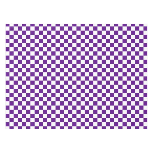paars, koel controlepatroon tafelkleed (Voorkant (Horizontaal))