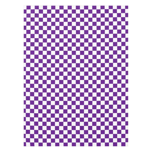 paars, koel controlepatroon tafelkleed (Voorkant)