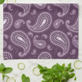 paars, koel  patroon theedoek (Gevouwen)