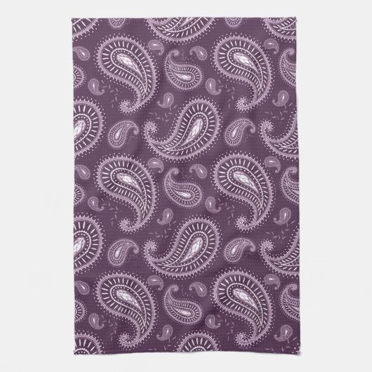 paars, koel  patroon theedoek (Verticaal)