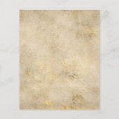 Paars, koninklijk blauw en goudbloedig huwelijk Flyer (Achterkant)