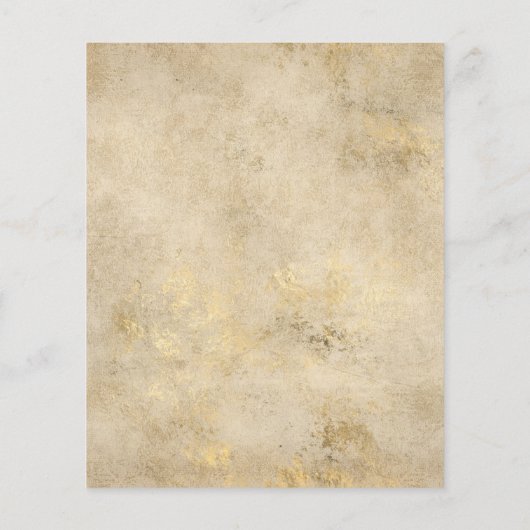  Paars, koninklijk blauw en goudbloedig huwelijk Flyer (Achterkant)