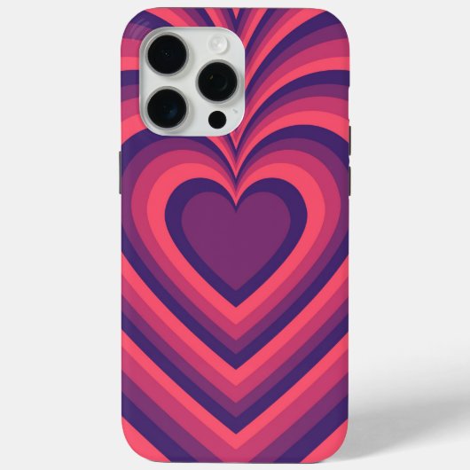 Paars koraal rood hypnotisch hemeltje Case-Mate iPhone case (Achterkant)