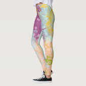Paars koraalrif leggings (Links)