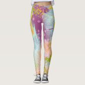 Paars koraalrif leggings (Voorkant)